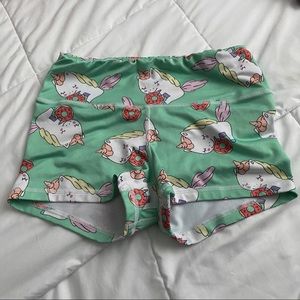 FLEO Limited edition unicorn donut shorts